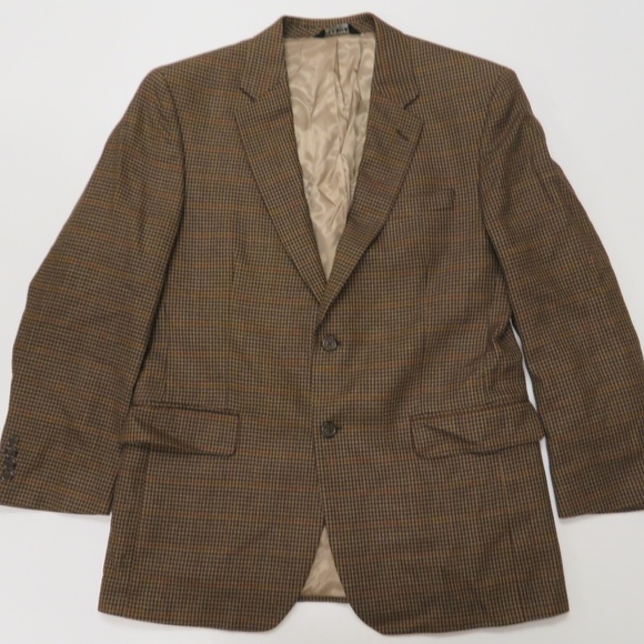 Jos. A. Bank Other - Jos A Bank Wool Brown Houndstooth 2 Btn Sport Coat